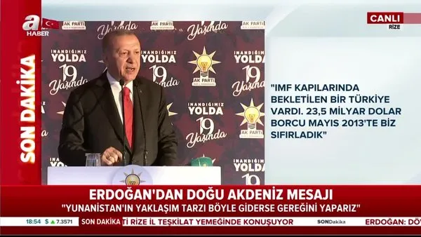 Son dakika: Cumhurbaşkanı Erdoğan: 