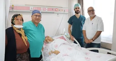 Karın ağrısı şikayetiyle hastaneye gitti: Karnından 9 kiloluk kitle çıkarıldı #amasya
