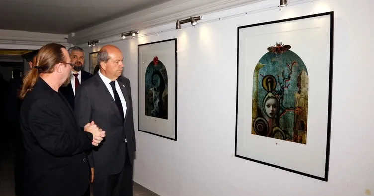 “Güzel Sanatlar Mart Sergisi” Cumhurbaşkanı Tatar tarafından açıldı