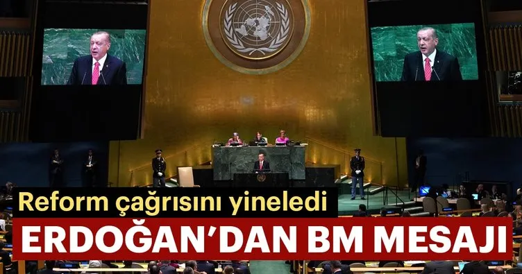 Başkan Erdoğan'dan BM mesajı