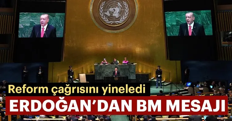 Başkan Erdoğan’dan BM mesajı