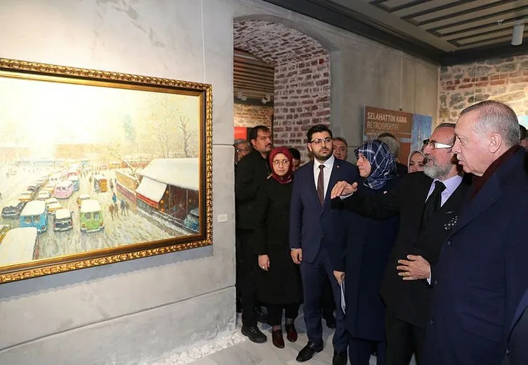 Başkan Erdoğan Selahattin Kara resim sergisi açılış törenine katıldı
