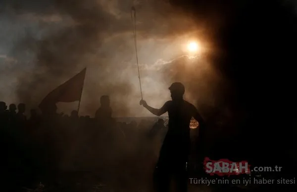 İsrail saldırısından sıcak kareler