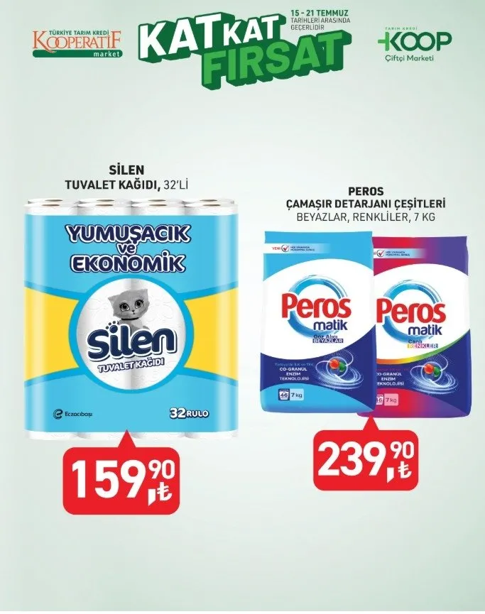 Tarım Kredi aktüel indirimleri başladı!💥Tuvalet kağıdı, tavuk bonfile, çay...  21 Temmuz Pazartesi gününe kadar geçerli!