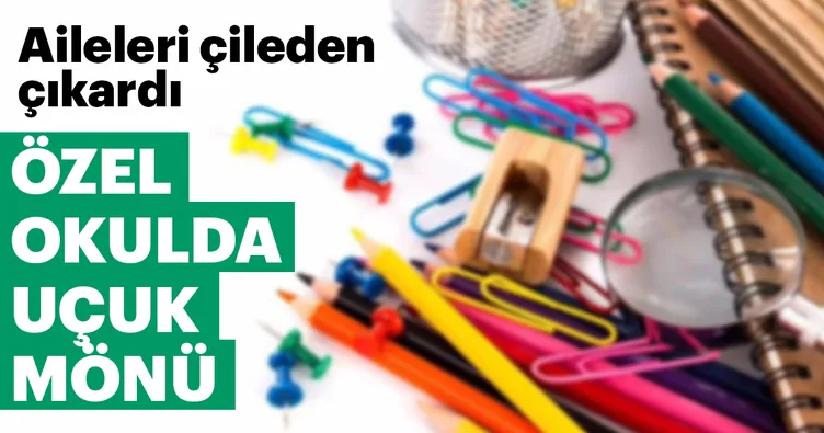 Özel okulda uçuk mönü