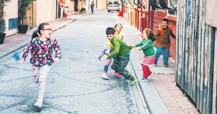 Çocuklarla açık havada eğlence