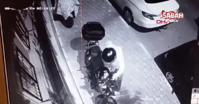 Çekmeköy’de saniyeler içerisinde motosiklet hırsızlığı kamerada | Video