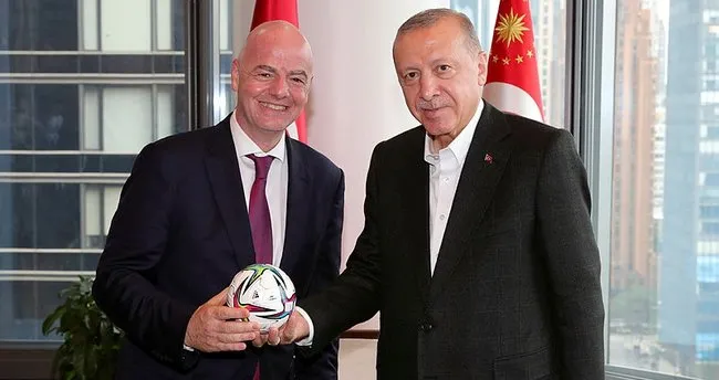 Başkan Erdoğan, FIFA Başkanı’nı kabul etti