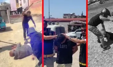 Adana'da 2 genci sopayla öldüresiye döven caninin yeni görüntüleri çıktı: 68 yaşındaki adamı da dövmüş! #adana