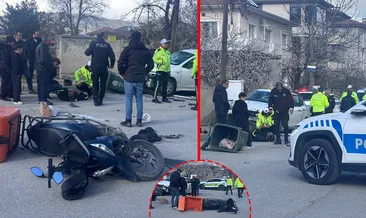 Erzincan’da feci kaza! Otomobil ile motosiklet çarpıştı: Sürücü metrelerce savruldu #erzincan