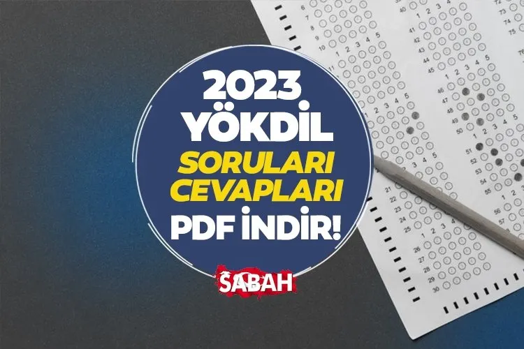 YÖKDİL sınav soruları ve cevapları 2023 erişime açıldı! YÖKDİL/2 soruları ve cevap anahtarı kitapçığı PDF görüntüleme ekranı