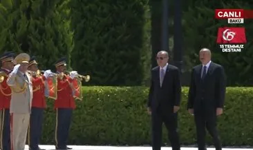 Başkan Recep Tayyip Erdoğan Azerbaycan’da resmi törenle karşılandı