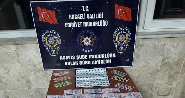 Kocaeli’de kumar çadırına baskın!