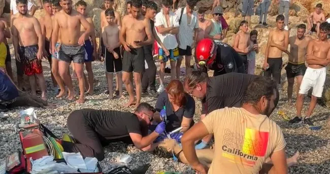 Falezden şov atlayışı hastanede bitti!