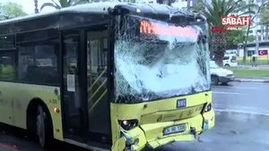 Fatih’te 2 İETT otobüsü çarpıştı | Video