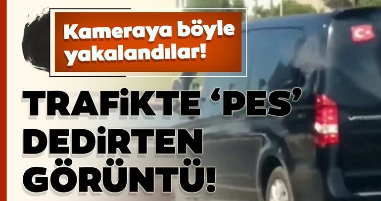 İstanbul’da ’pes’ dedirten görüntüler! Camdan ayağını çıkarıp araç kullandı...