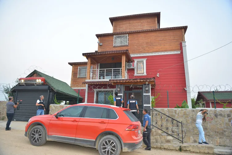 Pitbull ile korunan lüks villaya tefeci baskını