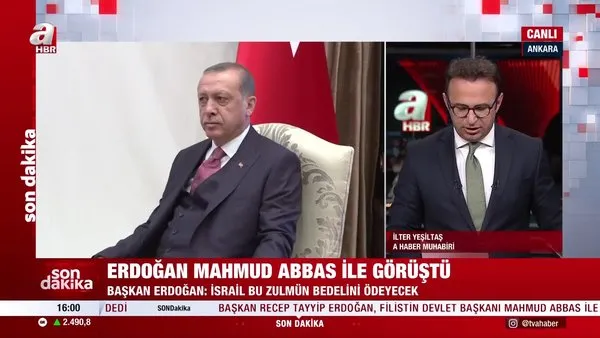 Başkan Erdoğan Mahmud Abbas ile görüştü | Video