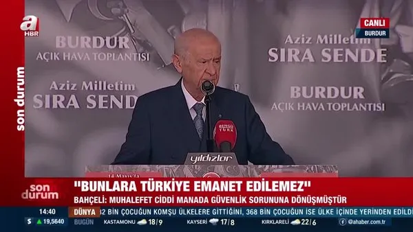 Bahçeli'den Burdur'da muhalefete 'PKK' göndermesi: 