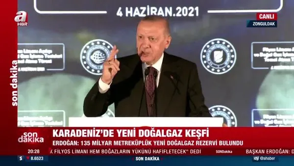 SON DAKİKA: Başkan Erdoğan Zonguldak'ta yeni doğalgaz rezervi müjdesini açıkladı