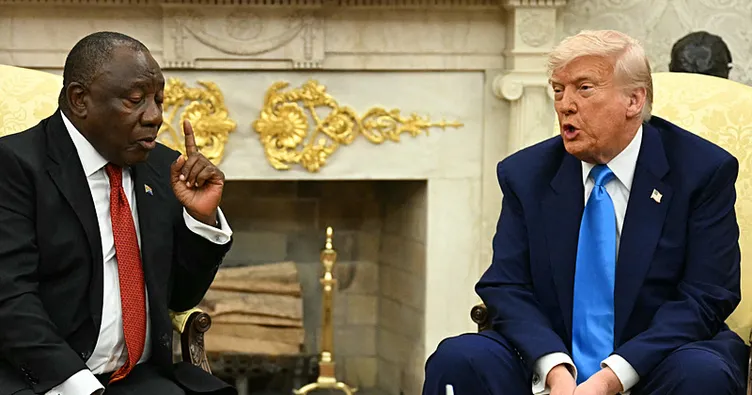 Beyaz Saray’da Trump-Ramaphosa görüşmesine damga vuran tartışma! Beyaz çiftçilere soykırım iddiası