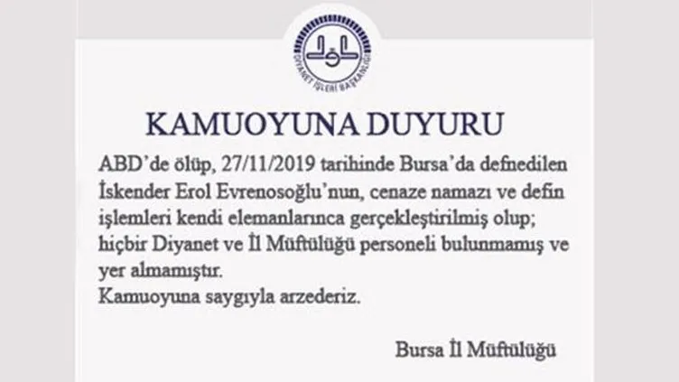 Müftülükten 'Sahte peygamber' açıklaması