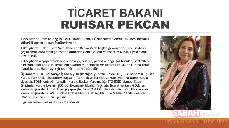 İşte Başkan Erdoğan'ın yeni kabinesindeki isimler