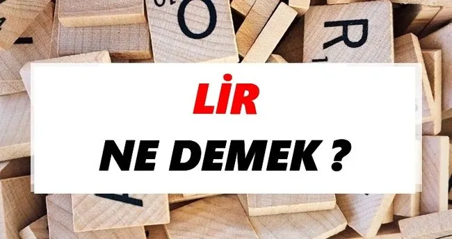 Lir Ne Demek? TDK’ya Göre Lir Sözlük Anlamı Nedir?