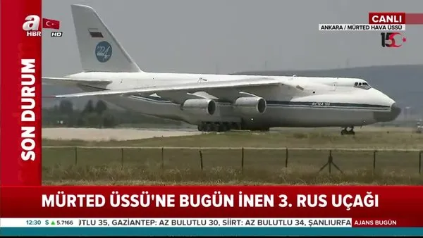 S-400 sevkiyatı kapsamında 12'inci uçak Mürted'e indi