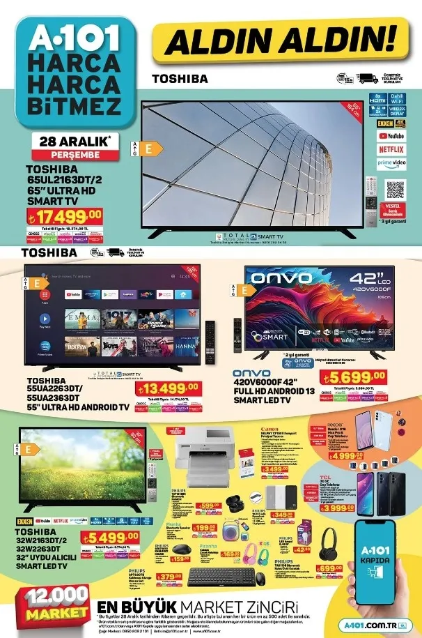 A101 Example A101 Aktüel Ürünler KATALOG: 28 Aralık Listesi: