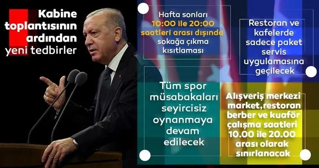 SON DAKİKA HABERİ: Başkan Erdoğan açıkladı! Sokağa çıkma kısıtlamasının detayları belli oldu!