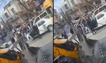 Görüntüler İstanbul’dan: Tartıştığı sürücünün aracına çarptı!