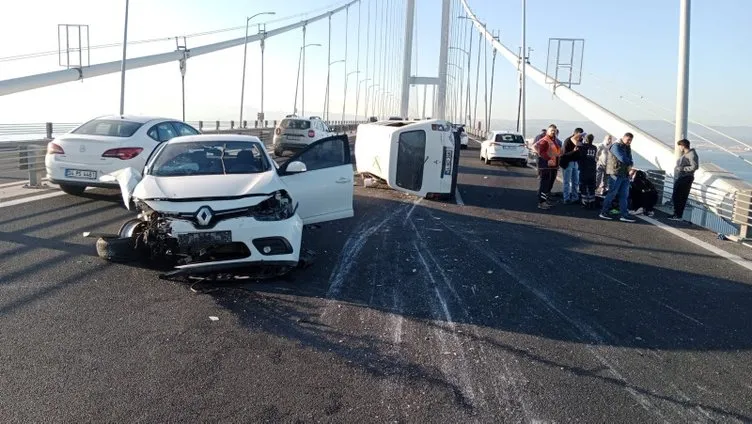 Osmangazi Köprüsü’nde akıl almaz kaza: 9 yaralı var!