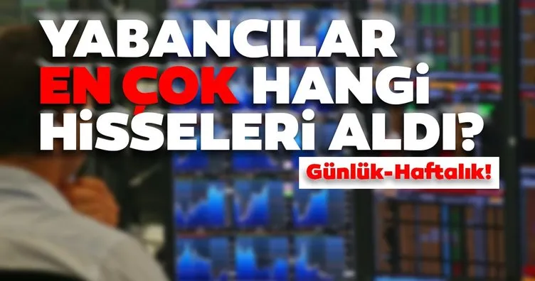 Borsa İstanbul’da günlük-haftalık yabancı payları 24/08/2020