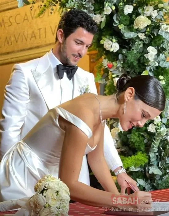 Erkek bebek bekleyen Pınar Deniz ile Kaan Yıldırım’ın nikah yemeğine teyzeler damga vurdu! Fotoğrafta üç tane Pınar Deniz mi var?