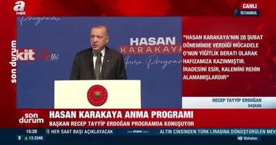 Son Dakika: Başkan Recep Tayyip Erdoğan Hasan Karakaya’yı Anma Programında konuştu | Video