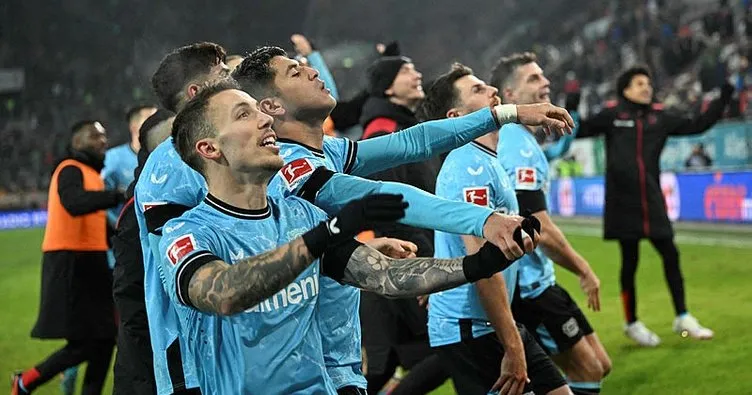 Bundesliga’da lider Bayer Leverkusen, 3 puanı son anda aldı