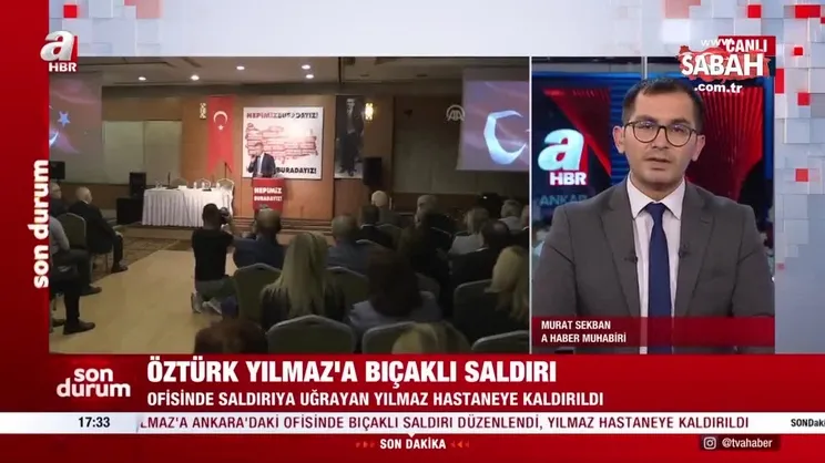 Son dakika | Yenilik Partisi Genel Başkanı Öztürk Yılmaz'a bıçaklı saldırı: Saldırgan kaçtı! Polis soruşturma başlattı | Video