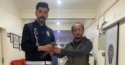 Yaralı Atmaca’ya polisin şefkatli eli değdi #karabuk