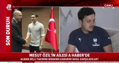 Cumhurbaşkanı Erdoğan’la fotoğraf çektirdiği için ırkçıların hedefi olan Mesut Özil’in ailesinden canlı yayında flaş açıklamalar