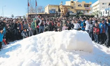 Gazipaşa’da kar keyfi