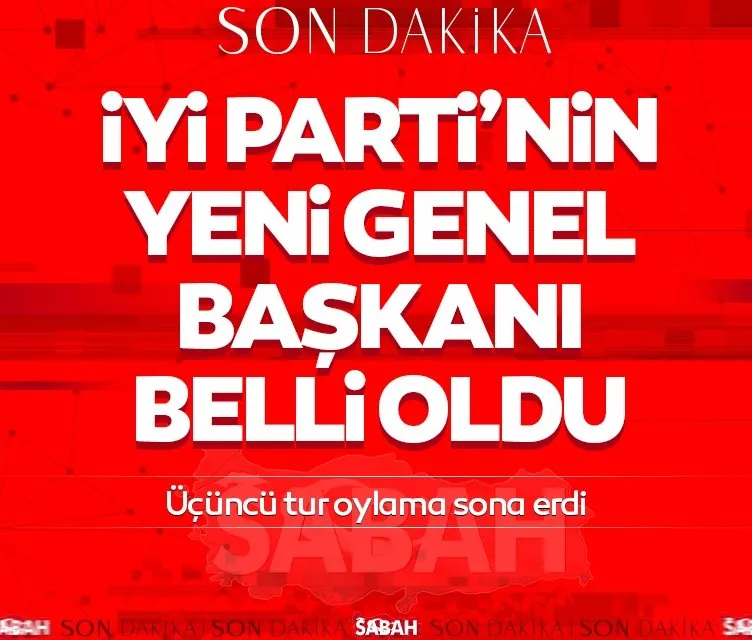 SON DAKİKA | İYİ Parti’nin yeni genel başkanı Müsavat Dervişoğlu oldu