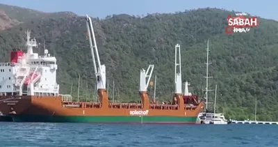 Fransa’dan yük gemisi ile Türkiye’ye getirilen yatlar Marmaris’e indirildi | Video