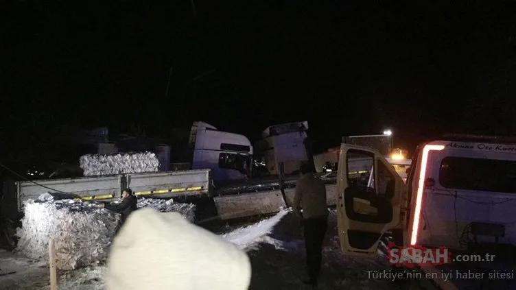 Bolu’da zincirleme trafik kazası kara yolunu kapattı