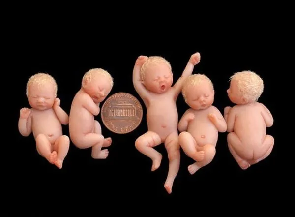 Yeni Doğmuş Bebek Heykelleri Yapan Sanatçının Dünya Tatlısı Minnacık Heykelleri