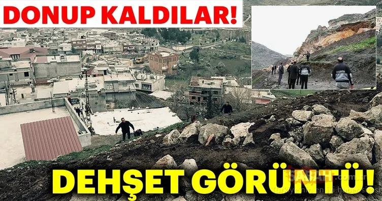Diyarbakır’da bir ilçe diken üstünde... Çermik’te kayalar mahalleye yuvarlandı