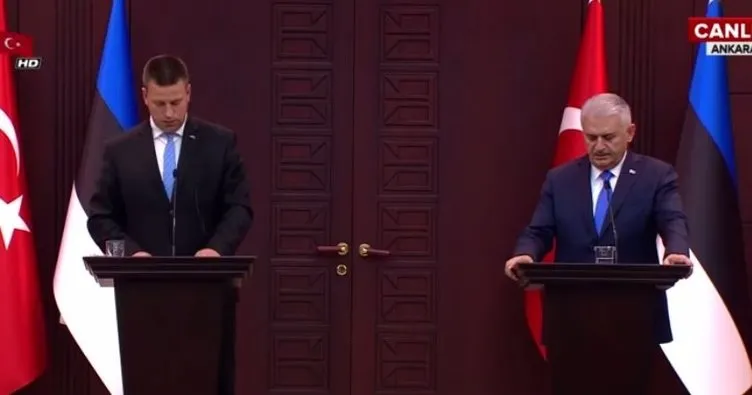 Başbakan Binali Yıldırım ve Estonya Başbakanı Ratas’tan ortak basın toplantısı