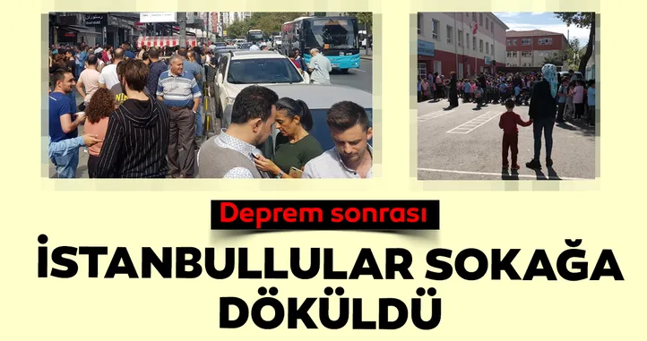 Son dakika: İstanbul'da deprem paniği! İşte ilk kareler...