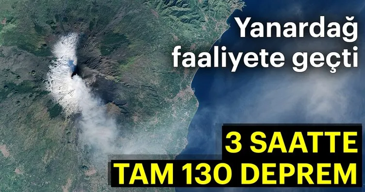 Son dakika: Etna Yanardağı faaliyete geçti! 3 saatte 130 deprem
