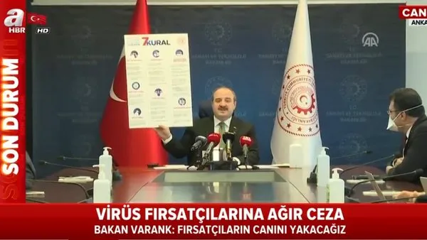 Bakan Varank'tan canlı yayında flaş corona virüsü önlemleri açıklaması 